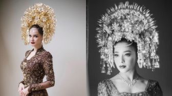 Elegan Kenakan Suntiang, 4 Artis Ini Menikah dengan Adat Minang