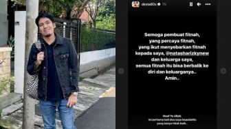 Geram Keluarganya Difitnah, Desta Unggah Kekesalannya Lewat Instagram Story