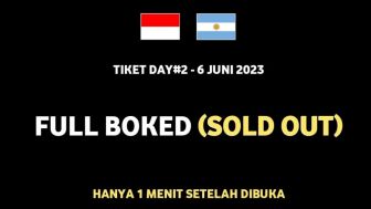 Tiket Timnas Indonesia vs Argentina Habis dalam Semenit di Hari Kedua, Netizen Senggol Akun Malaysia yang Sindir Harga Tiket Kemahalan