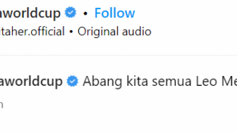 Heboh Lagu Aldi Taher Diputar di Akun Resmi FIFA Sayangnya Messi Ngga Bisa Denger, Netizen: Ternyata Cuma untuk Indonesia