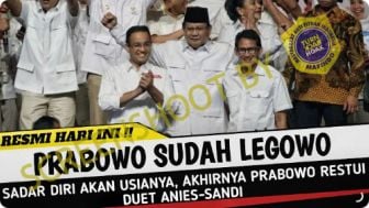 CEK FAKTA: Prabowo Restui Pasangan Anies Baswedan dan Sandiaga Uno di Pilpres 2024