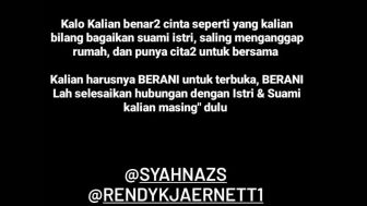 Punya Cita-Cita Hidup Bersama, Lady Nayoan Tantang Syahnaz dan Rendy Terbuka Soal Hubungannya