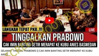 CEK FAKTA: Beredar Isu Cak Imin Tinggalkan Prabowo dan Merapat ke Kubu Anies, Benarkah?