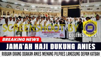 CEK FAKTA: Jamaah Haji Dukung Anies Baswedan, Deklarasi Langsung dari Depan Ka'bah