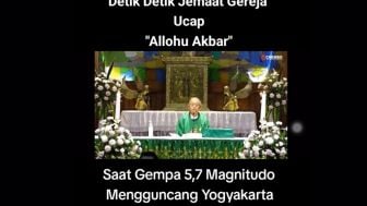 Detik-detik Gempa Bumi Buat Jemaat Teriakan 'Allahu Akbar' di Gereja Yogyakarta