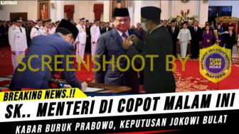 CEK FAKTA: Keputusan Jokowi Bulat, Benarkah Prabowo Resmi Dicopot dari Jabatan Menteri?