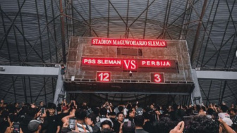 Papan Skor Laga PSS Sleman vs Persija Jakarta Disabotase, Netizen: Kalah di Lapangan Menang di Papan Skor