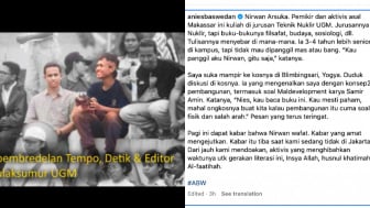 Anies Baswedan Kenang Sosok Nirwan Arsuka: Dari Jauh Kami Mendoakan, Insya Allah Husnul Khatimah