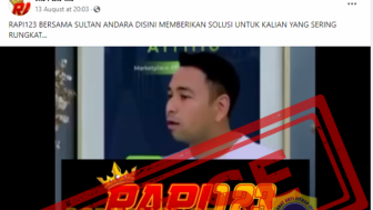 Benarkah Raffi Ahmad Mempromosikan Situs Judi Online RAPI123? Ini Faktanya