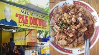 Kuliner Legendaris Semarang, Mie Kopyok Pak Dhuwur Semarang yang Jadi Langganan Pejabat