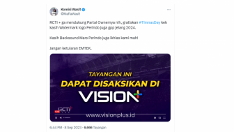 Sindir Siaran Streaming Timnas Indonesia Harus Bayar, Netizen: Kasih Watermark Logo Perindo Juga Gpp