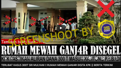 CEK FAKTA: Usai Tolak Timnas Israel, Rumah Mewah Ganjar Pranowo Disita KPK, Benarkah?