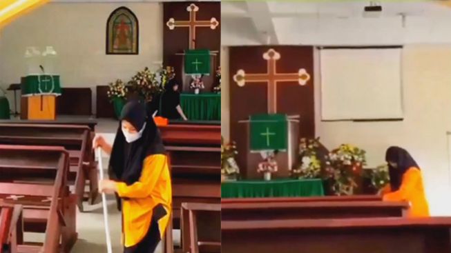 Abu Janda Unggah Video Umat Muslim Bersihkan Gereja, Warganet: Pemandangan yang Indah