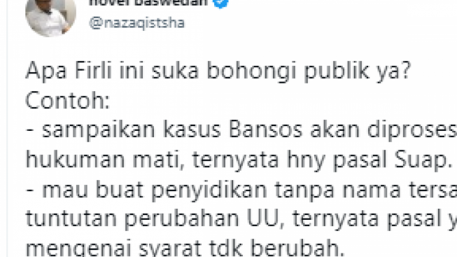 Sentil KPK Di Bawah Firli Bahuri Tak Lagi Menggigit, Novel Baswedan ...