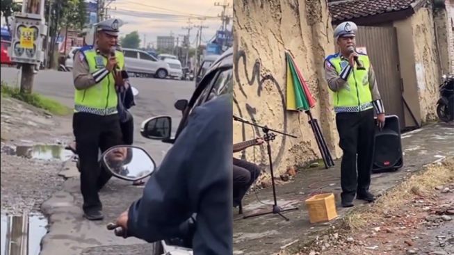 Viral Aksi Polisi di Yogyakarta, Ingatkan Sabuk Pengaman ke Pengendara Mobil Sambil Nyanyi Bareng Pengamen