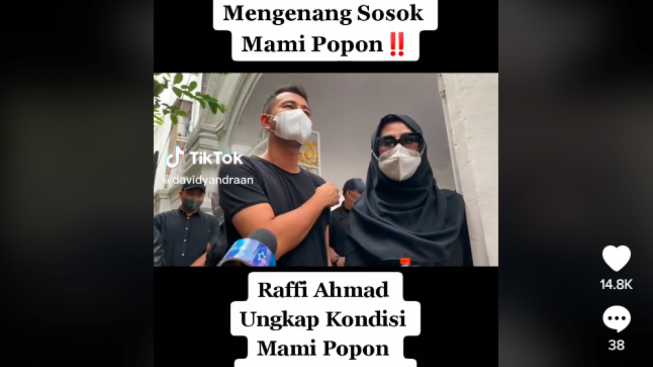 Sedih! Raffi Ahmad Ungkap Kondisi Mami Popon Sebelum Tutup Usia