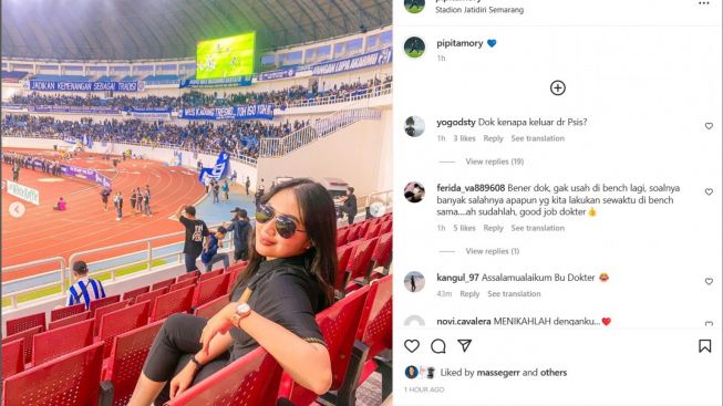 Dokter Mufidah Kembali ke Stadion Jatidiri, Netizen Langsung Heboh: Kenapa Keluar dari PSIS?