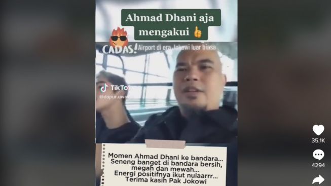 Viral! Ahmad Dhani Puji Kinerja Presiden Jokowi, Takjub dengan Kemegahan Bandara