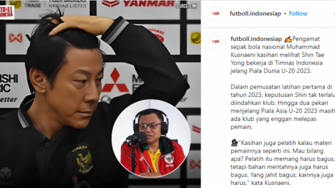 Pengamat Mengaku Prihatin dengan Kondisi Shin Tae-yong Jelang Piala Asia U-20