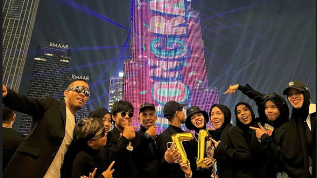 Disebut Habis Miliaran, Perayaan Ulang Tahun Fateh Halilintar di Burj Khalifa Ternyata Gratisan