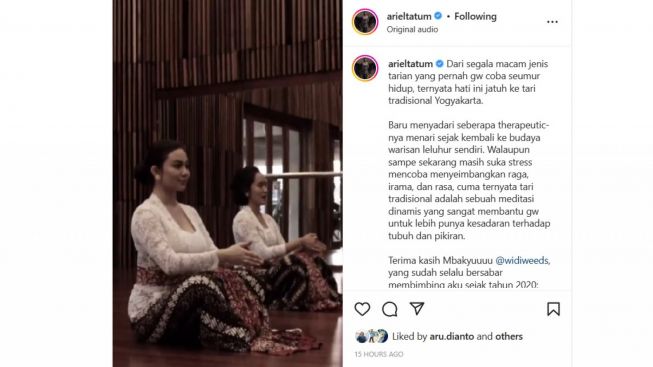 Ariel Tatum Menari Jawa Lengkap dengan Kebaya, Netizen Puji Kecantikannya