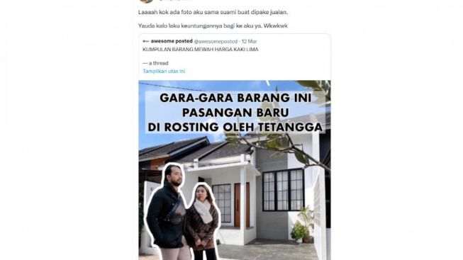 Kiky Saputri Tak Marah Fotonya dengan Suami Jadi Poster Iklan, Netizen Malah Tawarkan Iklan Pupuk Subsidi