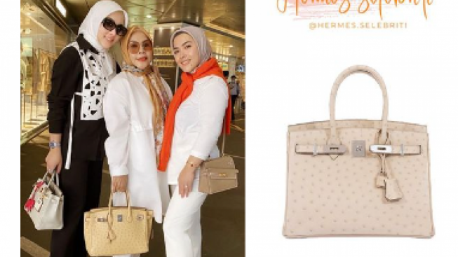 Penampilan Cetar Ibunda Syahrini Tenteng Tas Seharga Setengah Miliar, Netizen: Keluarga Hermes Banget ya