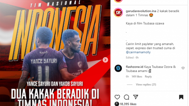 Menanti Aksi Yakob Sayuri Dan Yance Sayuri Di Timnas Indonesia, Netizen ...