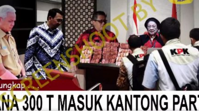 CEK FAKTA: KPK Bongkar Aliran Dana Rp300 T untuk Biaya Kampanye Hitam Ganjar Pranowo