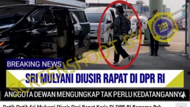 CEK FAKTA: Benarkah Menteri Keuangan Sri Mulyani Diusir dari Rapat Kerja DPR RI