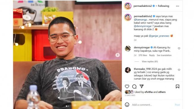 Abu Janda Pamer Foto Kaesang Pangarep Kenakan Kaus Prabowo, Denny Siregar: Itu Mirip Bapaknya, Suka nge Prank