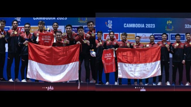 Bentangkan Jersey Syabda saat Sabet Emas di SEA Games: Kapanpun akan Selalu di Hati Kami