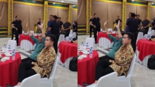 Nobar Timnas Bareng Presiden Jokowi, Ekspresi Gibran Jadi Sorotan Warganet