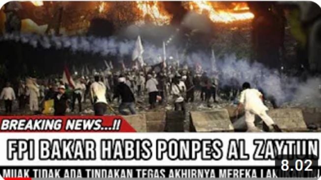 CEK FAKTA: Muak Tidak Ada Tindakan, FPI Bakar Ponpes Al Zaytun