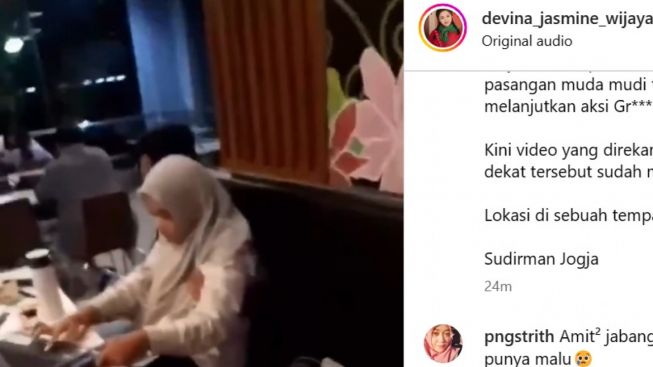 Ramai Aksi Tak Senonoh Pasangan Muda di Rumah Makan Jogja, Diperingatkan justru makin Berani: Parah!