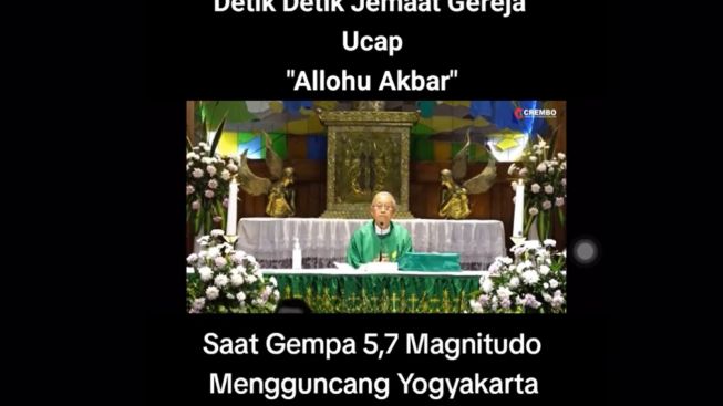 Detik-detik Gempa Bumi Buat Jemaat Teriakan 'Allahu Akbar' di Gereja Yogyakarta