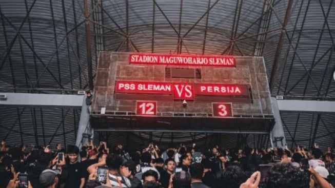 Papan Skor Laga PSS Sleman vs Persija Jakarta Disabotase, Netizen: Kalah di Lapangan Menang di Papan Skor