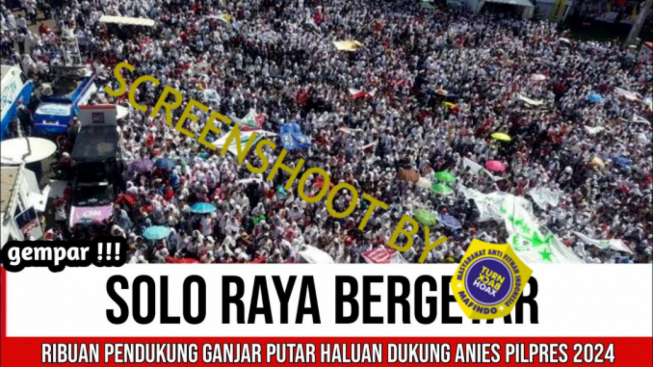 Ribuan Warga Solo Putar Haluan Dukung Anies di Pilpres 2024, Benarkah?