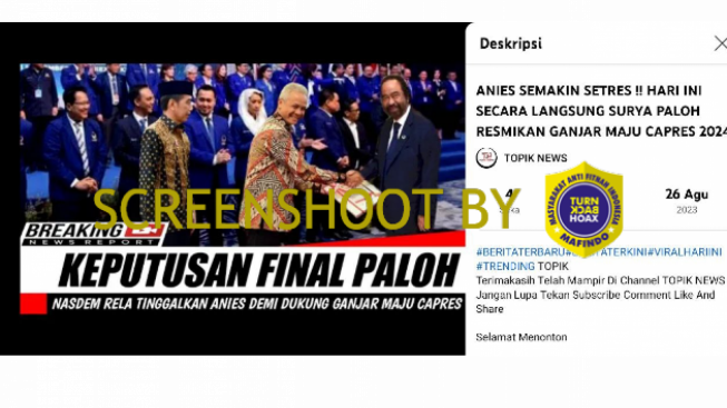 Surya Paloh Resmikan Ganjar Sebagai Capres 2024, Benarkah Anies Makin Stres?