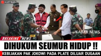 CEK FAKTA: Johnny G Plate Dihukum Seumur Hidup Atas Perintah Presiden Jokowi, Benarkah?