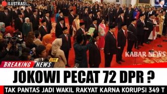 CEK FAKTA: Presiden Jokowi Tanpa Peringatan Pecat 72 Anggota DPR, Ternyata Ini yang Terjadi