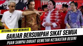 CEK FAKTA: Ganjar Pranowo Ngamuk ke Puan Maharani Karena Ketahuan Mau Menjegalnya?
