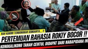 CEK FAKTA: Rocky Gerung Buat Pertemuan Rahasia, Untuk Dapatkan Tanah Murah Secara Ilegal?