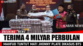 CEK FAKTA: Mahfud MD Tuntut Mati Johnny G Plate, Setelah Ketahuan Terima Uang Korupsi Rp4 Miliar Per-Bulan