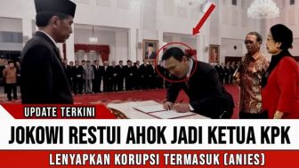 CEK FAKTA: Presiden Jokowi Sahkan Ahok Jadi Ketua KPK yang Baru