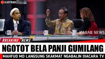 CEK FAKTA: Ngabalin Ngotot Bela Panji Gumilang, Langsung Dipermalukan Mahfud MD!