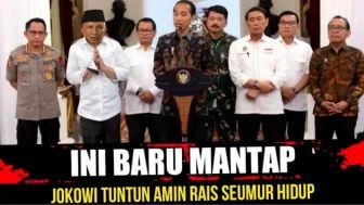 CEK FAKTA: Mengerikan! Jokowi Akhirnya Tuntut Amien Rais Seumur Hidup