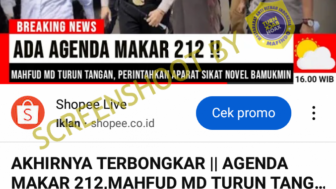 CEK FAKTA: Ada Agenda Makar 212, Mahfud MD Turun Tangan Perintahkan Aparat Sikat Novel Bamukmin