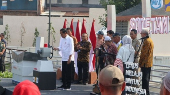 Presiden Jokowi Resmikan Sodetan Ciliwung, Kubu Demokrat Kaitkan dengan JIS: Nanti Kita Akan Jadi Saksi