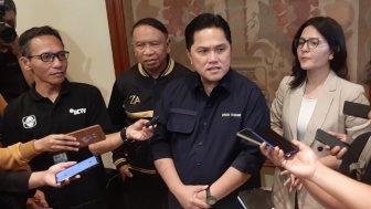 Meski Garuda Muda Kalah, Erick Thohir Kuatkan Mental Pemain